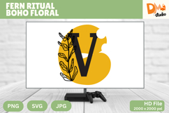 Fern Ritual Boho Floral Monogram Product Image 1