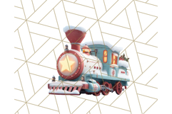 Christmas Train Ride PNG Clipart with Yeti and Elves Product Image 4