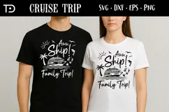 Aww Ship Family Trip SVG, Cruising svg, Cruise Crew 2025 Product Image 2