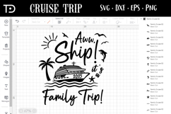 Aww Ship Family Trip SVG, Cruising svg, Cruise Crew 2025 Product Image 1