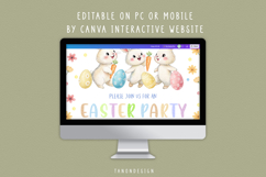 Party With My Peeps Easter Party Invitation, Canva Template Product Image 4