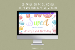 Two Sweet Birthday Invitation, 2nd Birthday Girl Invite Product Image 4
