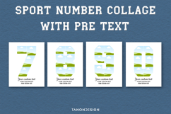Sport Number Photo collage Canva Template Product Image 5