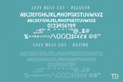 Lazy Paper Cut Bundle Font, Whimsical Busy Handdrawn font Product Image 6