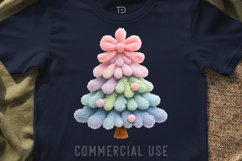 Preppy Christmas Tree, Latch Hook Yarn Faux Christmas Png Product Image 5