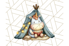 Magical Bookish Unicorn PNG Clipart Reading Books &amp; Stories Product Image 4