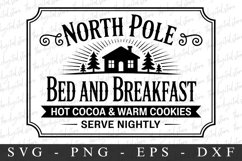 Norrth Pole Bed And Breakfast Svg | Christmas svg Product Image 1