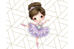 Ballerina Clipart PNG, Cute Ballet Girl Illustration Art Product Image 4
