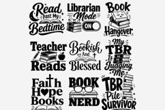 Books Bundle PNG | 39 Reading Quote Designs | Book Lover Product Image 5