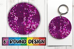 Colorful Glitter Sparkly Round Design Product Image 1