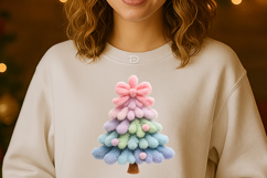 Preppy Christmas Tree, Latch Hook Yarn Faux Christmas Png Product Image 6
