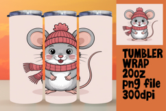 Sublimation Tumbler Template , Valenines Animals Product Image 1