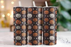 Halloween Pumpkin Tumbler Wrap | Sublimation | Tumblers Product Image 1