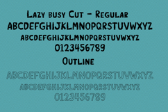 Lazy Paper Cut Four Bundle Font, Whimsical handdrawn font Product Image 7