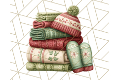 Cozy Christmas Clipart, Santa and Friends PNG Graphics Product Image 4