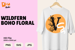 Wildfern Boho Floral Monogram Product Image 1