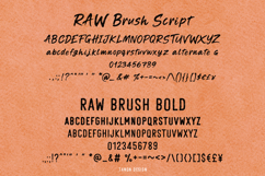 Raw Brush Font Duo - Hand painted texture brush fonts Product Image 10