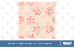 American 4th of July Patriotic Fireworks Seamless Pattern Product Image 2
