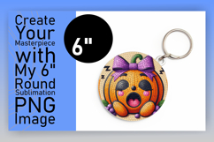 Creative Round Design for Keychains , Cute Pumpkin Product Image 1