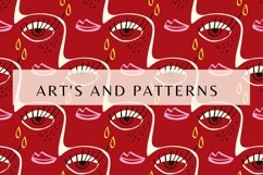 Sad faces pattern | Sad faces digital paper Product Image 2