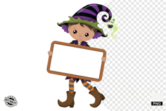 Halloween Characters &amp; Banners Clipart Product Image 1