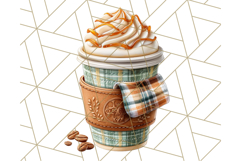 Fall Coffee Cup Clipart PNG, Autumn Mugs, Cozy Drinks Png Product Image 4