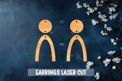 Summer Style Laser Cut Earrings SVG File Product Image 1