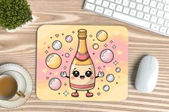 Happy New Year PNG Mouse Pad,Festive New Year's Eve 2026 PNG Product Image 1