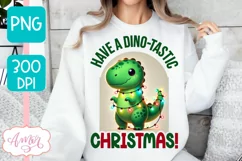 Christmas dinosaur sublimation PNG, Funny Christmas PNG Product Image 3