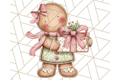 Gingerbread People Clipart, Cute Cookie PNG Illustrations Product Image 4