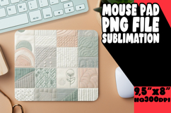 Cozy Mouse Pad Sublimation Magic, Patchwork Product Image 1