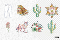 Hand-Drawn Western Clipart Product Image 1
