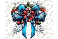 Bright Shiny Christmas Bows PNG Clipart, Winter Holiday Png Product Image 4