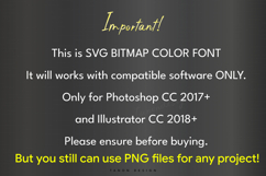 Happy Chocolate Bitmap SVG color font Product Image 5