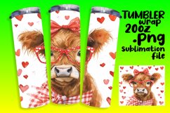 Vibrant Love Cow Tumbler Design Product Image 1