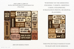 Coffee &amp; Reading Signs PNG Clipart Product Image 2