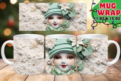 Icy Whirl Christmas Mug Sublimation | 11oz &amp; 15oz Product Image 1