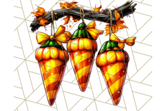 Bright Halloween Dinosaur PNG Clipart with Holiday Elements Product Image 4