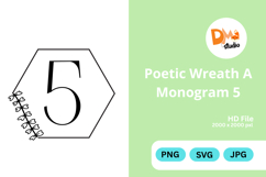 Poetic Wreath Monogram Logo Product Image 1
