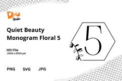 Quiet Beauty Monogram Floral Product Image 1