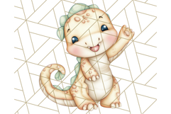 Cute Cartoon Dinosaur Clipart PNG, Prehistoric Animals PNG Product Image 4