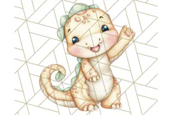 Cute Cartoon Dinosaur Clipart PNG, Prehistoric Animals PNG Product Image 4