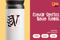 Clover Solstice Boho Floral Monogram Product Image 1