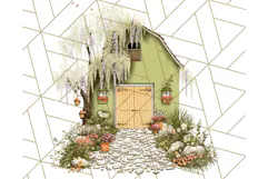 Vintage Cottagecore Barn PNG Clipart, Farmhouse Style Product Image 4