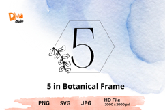 Botanical Frame Monogram Product Image 1