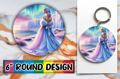Cozy Keychain Round Design, Women Product Image 1