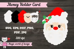 Christmas santa Money Holder SVG Product Image 2