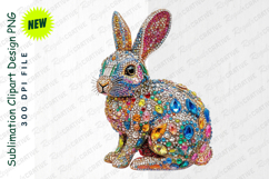 Decorative Jeweled Easter Bunny Clipart Adorned With Clipart Product Image 1