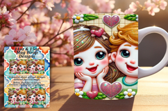 Sleek 11oz Png Mug Wrap Artwork , 3D Characters Product Image 1