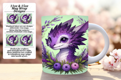 DYNAMIC 11oz Mug Wrap PNG Artwork , Dragon Product Image 1
